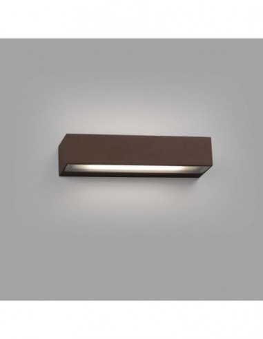 Aplique de exterior marrón óxido con LED 2 luces IP54 - Edwin