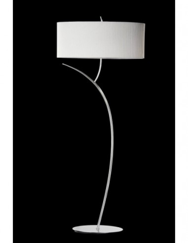 Lámpara de pie Eve 2L, cromo pantalla...