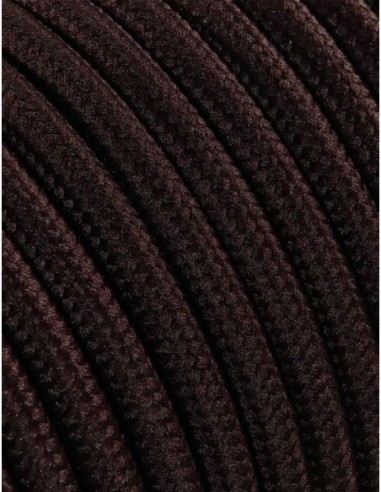 Cable textil cordón decorativo marrón...