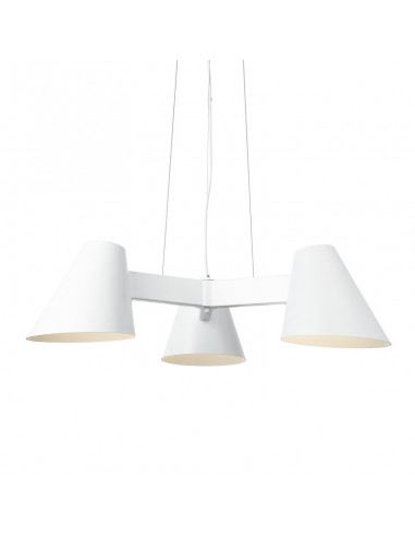 CTD-L30CM-BLANCO, Lámpara colgante blanca, Lámpara de techo moderna, Iluminación decorativa