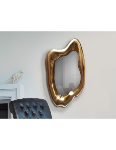 Espejo de pared con marco pan de oro...