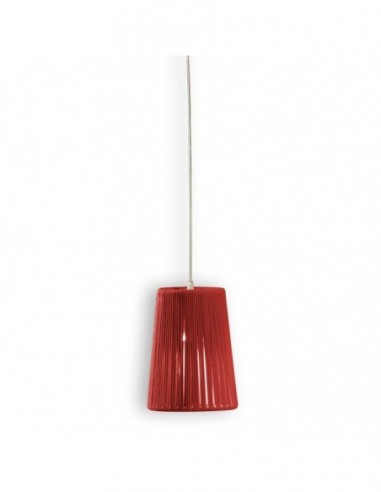 Lámpara colgante Drum  Ø:18cm rojo...