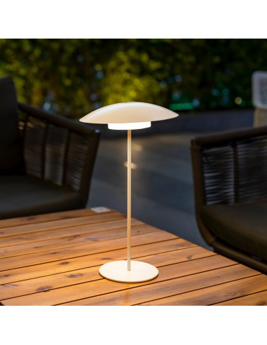 Lámpara de mesa para exterior sin cables Saona batería recargable New  Garden