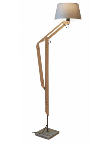 Lámpara de pie articulada de madera...